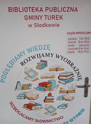 BIBLIOTEKA PUBLICZNA GMINY TUREK W SŁODKOWIE, Turek godziny otwarcia