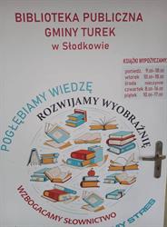 BIBLIOTEKA PUBLICZNA GMINY TUREK W SŁODKOWIE, Turek godziny otwarcia