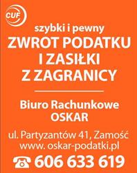 BIURO RACHUNKOWE OSKAR MARZENA BEDNARSKA, Zamość godziny otwarcia