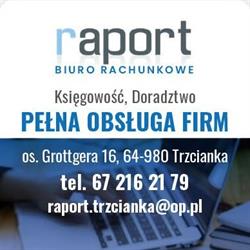 BIURO USŁUG KSIĘGOWYCH RAPORT SP Z O O, Trzcianka godziny otwarcia