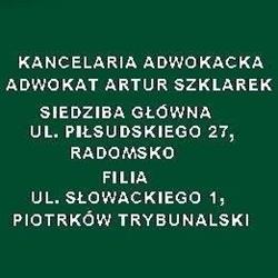 Kancelaria Adwokacka Adwokat Artur Szklarek, Radomsko godziny otwarcia