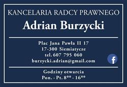 KANCELARIA RADCY PRAWNEGO ADRIAN BURZYCKI, Siemiatycze godziny otwarcia
