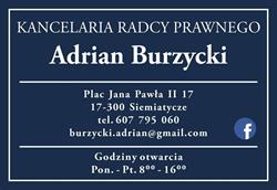 KANCELARIA RADCY PRAWNEGO ADRIAN BURZYCKI, Siemiatycze godziny otwarcia