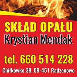 KRYSTIAN MENDAK SKŁAD OPAŁU, Radzanowo godziny otwarcia