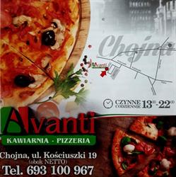 TOMASZ MODRAS KAWIARNIA-PIZZERIA "AVANTI", Chojna godziny otwarcia