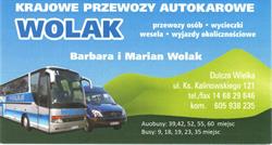 Wolak Marian TRANSPORT OSOBOWY, Żarówka godziny otwarcia