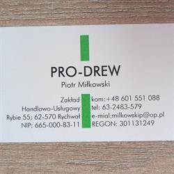 "Zakład Handlowo-Usługowy ZHU PRO -DREW" Piotr Miłkowski, Rychwał godziny otwarcia