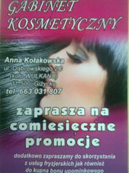 ANNA KOŁAKOWSKA GABINET KOSMETYCZNY, Giżycko godziny otwarcia