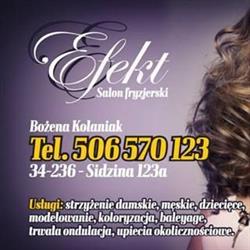 SALON FRYZJERSKI EFEKT, Sidzina godziny otwarcia