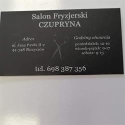Salon fryzjerski Czupryna, Skrzyszów godziny otwarcia