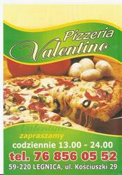 Pizzeria Valentino, Legnica godziny otwarcia