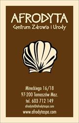 Afrodyta- Centrum Zdrowia i Urody, Tomaszów Mazowiecki godziny otwarcia