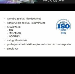 Rewilo Jarosław Dudziak. Spawanie aluminium, stali. Konstrukcje stalowe., Paczkowo godziny otwarcia