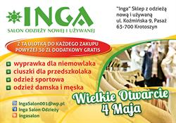 INGA Salon Odzieży, Krotoszyn godziny otwarcia