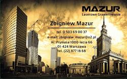 Mazur. Laserowe grawerowanie, Warszawa godziny otwarcia