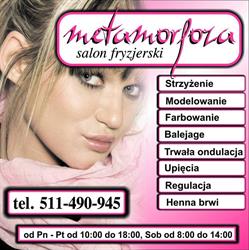 Salon Fryzjerski Metamorfoza, Osiek godziny otwarcia