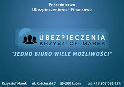 Pośrednictwo Ubezpieczeniowo-Finansowe Marek Krzysztof, Lubin godziny otwarcia