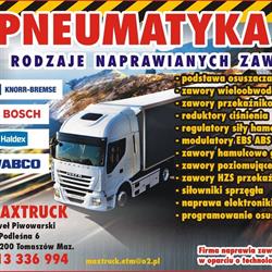 Regeneracja układów hamulcowych - Maxtruck Paweł Piwowarski, Tomaszów Mazowiecki godziny otwarcia