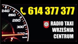 Radio Taxi Września 24h tel. 614 377 377, godziny otwarcia