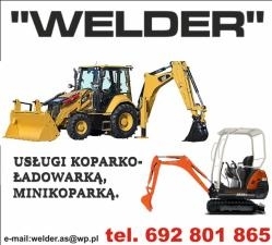 Koparko Ładowarka, minikoparka Usługi Ełk WELDER, godziny otwarcia