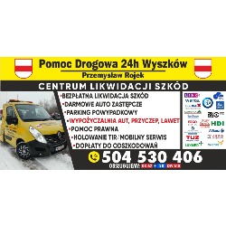 Pomoc Drogowa Wyszków Przemysław Rojek - Likwidacja szkód komunikacyjnych - Bezpłatna wypożyczalnia, godziny otwarcia