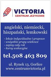 Centrum Językowe Victoria, Gorlice godziny otwarcia