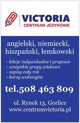 Centrum Językowe Victoria, Gorlice godziny otwarcia