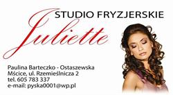 Studio Fryzjerskie Juliette, Mścice godziny otwarcia