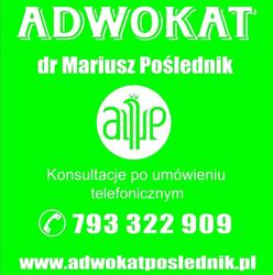Adwokat dr Mariusz Poślednik, Dąbrowa Górnicza godziny otwarcia