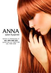 Profesjonalny Salon Fryzjerski ANNA by Anna Kowal, Łęczyca godziny otwarcia
