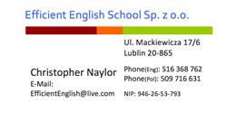 Efficient English School Sp. z o.o., Lublin godziny otwarcia