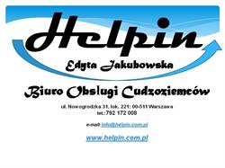 Helpin - Biuro Obsługi Cudzoziemców, Warszawa godziny otwarcia