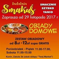 Jadalnia "Smakuś", Konin godziny otwarcia