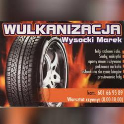 Wulkanizacja. Wysocki Marek, Stróżewo godziny otwarcia