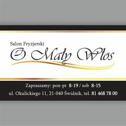 Salon fryzjerski O MAŁY WŁOS Przemysław Szewczyk, Świdnik godziny otwarcia