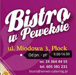 Bistro w Peweksie, Płock godziny otwarcia
