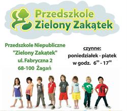 Przedszkole Niepubliczne "Zielony Zakątek", Żagań godziny otwarcia