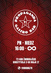 Propaganda Gastrobar, Świnoujście godziny otwarcia
