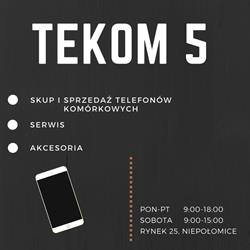 Tekom5 - Telefony komórkowe - Niepołomice, godziny otwarcia