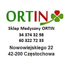 Sklep Medyczny Ortin Sprzęt medyczny, Częstochowa godziny otwarcia