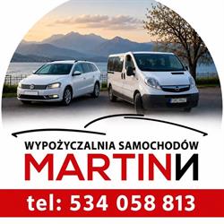 "WYPOŻYCZALNIA SAMOCHODÓW MARTINN" MARTIN NOWAK, Bolesław godziny otwarcia