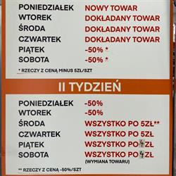 TANIA ODZIEŻ ANGIELSKA, Rzeszów godziny otwarcia
