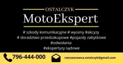 MotoEkspert Ostalczyk Rzeczoznawca Samochodowy Motoryzacyjny Biegły Sądowy Oddział Łódź, godziny otwarcia