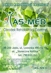 Rehabilitacja Fizjoterapia - As-Med Jasło, godziny otwarcia
