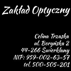 Zakład Optyczny Celina Trzaska, Świerklany godziny otwarcia