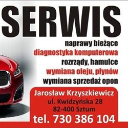 Auto Serwis Jarosław Krzyszkiewicz, Sztumska Wieś godziny otwarcia