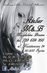 Atelier M&B Magdalena Brzana, Syców godziny otwarcia