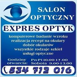 Salon Optyczno Okulistyczny Expres Optyk Łukasz Szeliga, Chylice-Kolonia godziny otwarcia