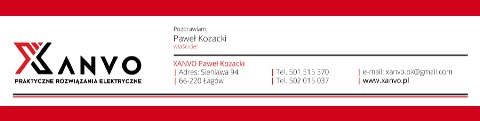XANVO PAWEŁ KOZACKI, Sieniawa godziny otwarcia