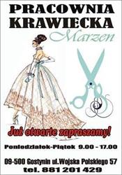 Pracownia Krawiecka Marzen, Gostynin godziny otwarcia